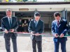 Gyöngyösi Péter, Balázs Csaba és Buda Péter átvágják a szalagot.