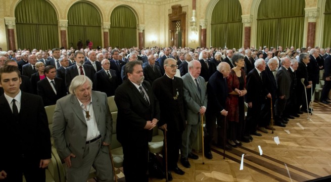 Az augusztus 20-i nemzeti ünnep alkalmából a Pesti Vigadó dísztermében tartott ünnepség 2016. augusztus 18-án. Fotó: Koszticsák Szilárd, MTI
