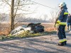 Baleset a Harkány és Márfa közötti kanyarban. fotó: HH/7800