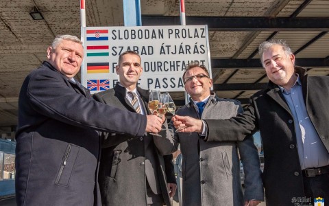 Drago Horvat, Riegl Gábor, Goran Aladić és Szolga József, a magyarországi horvátok parlamenti szószólója