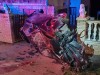 Kerítésnek csapódott egy autó Szalántán